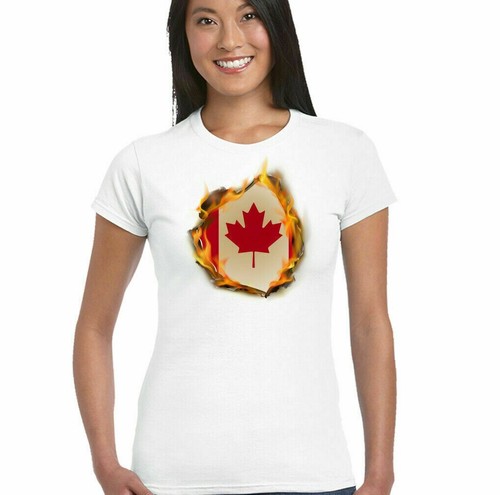 Canadian national flag flames - national,