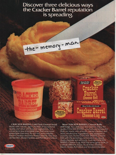 Cracker barrel cheese - ball, log