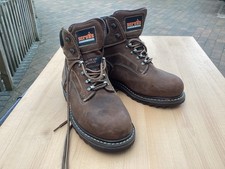 Scruffs Hard Wear Safety Boots Tan Steel Toe Cap, UK Size 8