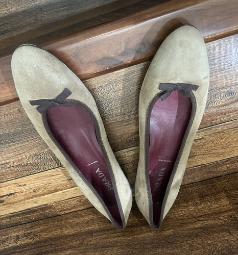 Prada beige suede - prada, ballet