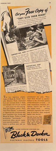 1943 black decker electric - black,