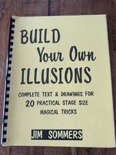 Build Your Own Illusions JIM SOMMERS 20 Stage Size Magic tricks book magician