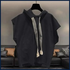 Hooded Sleeveless T-shirt