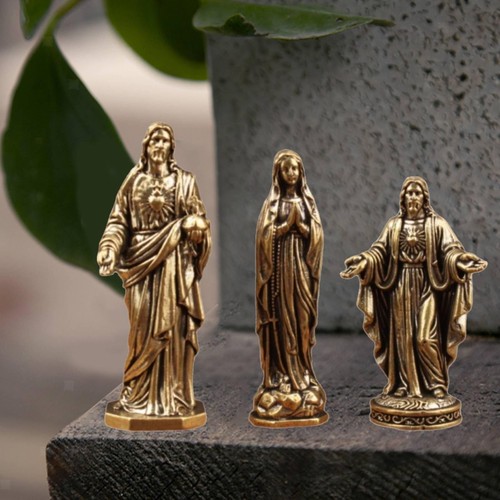 Small brass religious statue - small,
