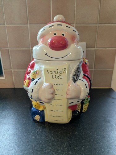 Christmas santa cookie - christmas, jar