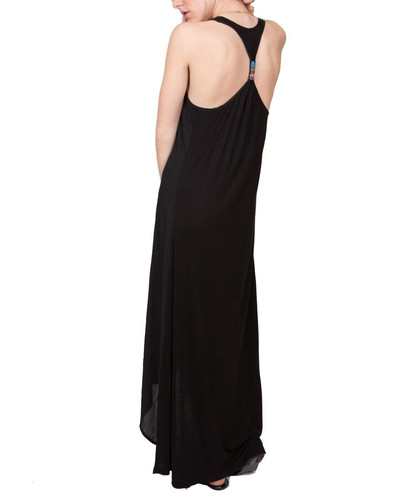 Maxi dress black jersey - in,