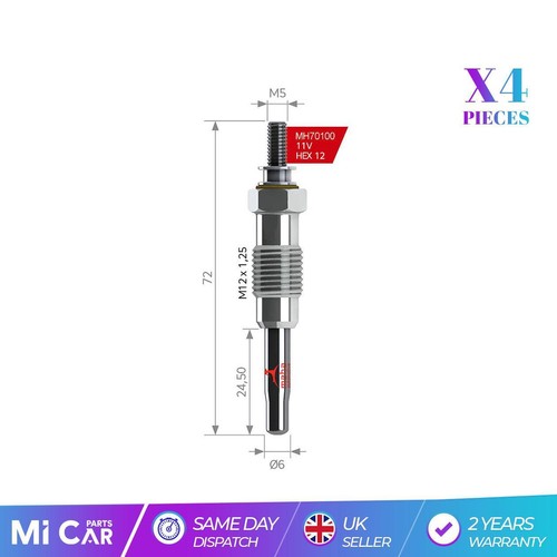 Glow plugs fits peugeot - 4x,