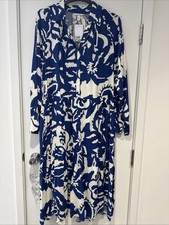 H&M Navy Blue & White Long