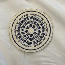 Merchant Navy Ephemera royal cruise line paper coaster  (82)