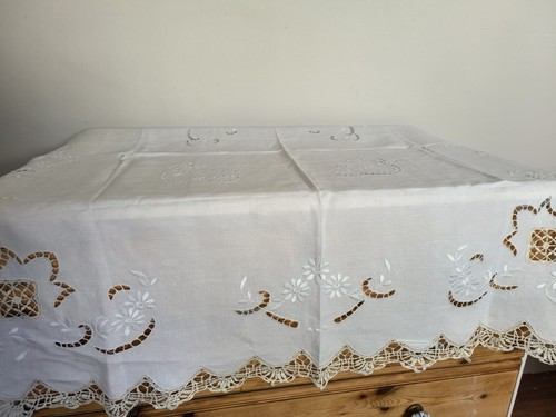 Vtg rustic crochet cotton - ,