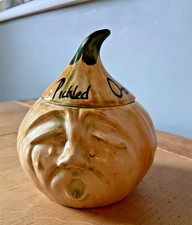 Vintage Toni Raymond Crying Pickled Onion Face Lidded Pot 1960’s kitchenalia