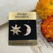 Vintage 90s Celestial Moon Sun