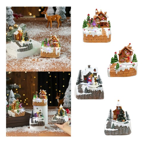 Led musical christmas village - musical,