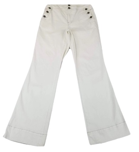 Inc white flare leg jeans - jeans, sz
