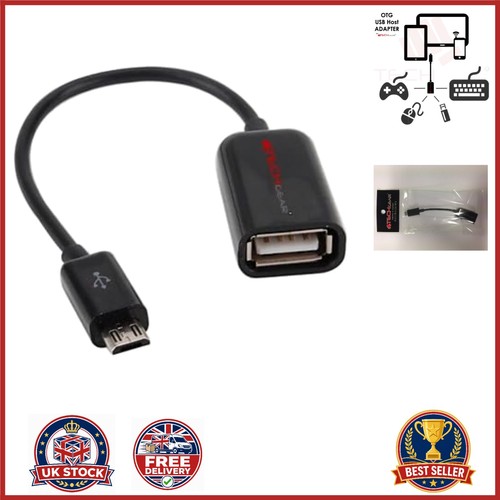 Black otg usb adapter - black,