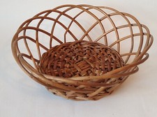 Willow Basket, Round, Rustic