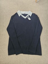 Bnwt bonmarché navy cable - bonmarché,