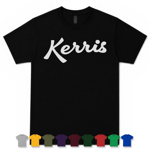 Kerris retro script shirt - kerris,