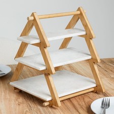 3 Tier Marble Cake Stand Wedding Tiered Serving Stand Afternoon Tea Tapas Sushi