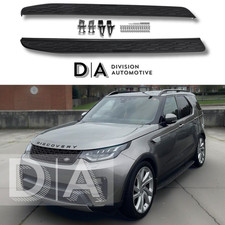 BLACK SIDE STEPS SKIRTS RUNNING BOARDS  FOR LAND ROVER DISCOVERY 5 L462 2016+ UK