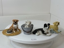 Collection Of 4 Regency Fine Arts Puppy Figures 