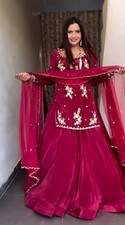Long Kurti Choli Ghagra Lengha