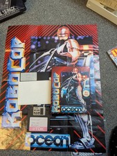 RoboCop IBM 5 1/4 Floppy Disk Game Big Box  With Poster