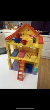 Peppa Pig House & Tree House Construction Set Big Bloxx Lego Duplo With Figures 