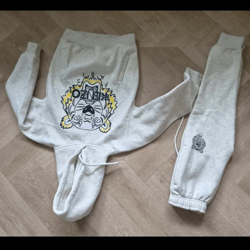 Kenzo grey tiger logo 2pc - kenzo,