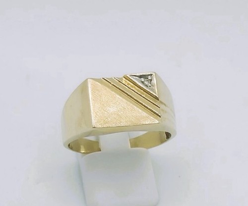 Solid 10ct yellow - solid, men’s
