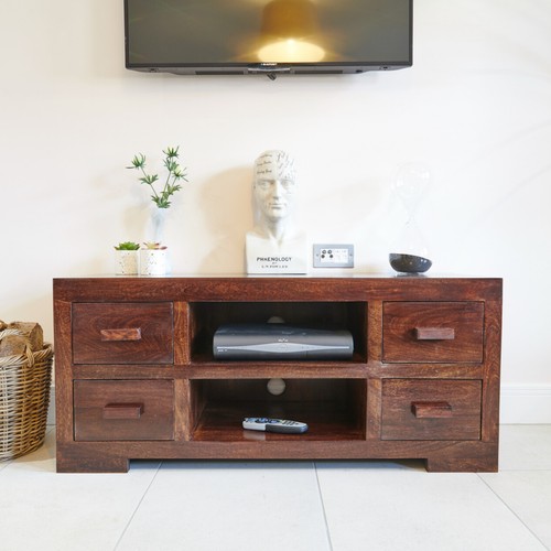 Solid mango wood unit - wood,
