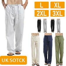 Mens Harem Pants Casual Cotton