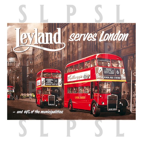Leyland london metal sign - london,