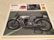 Motorcycle card mondial 125 - motorcycle,