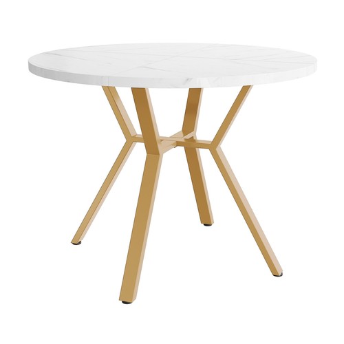 Round dining table marble - round,