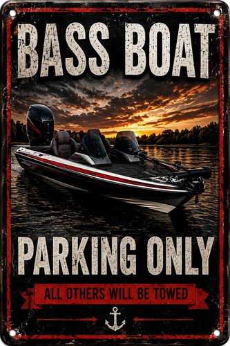 Reserved bass boat parking - boat,