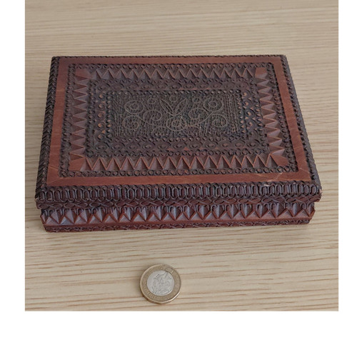 Carved wooden jewellery - carved,
