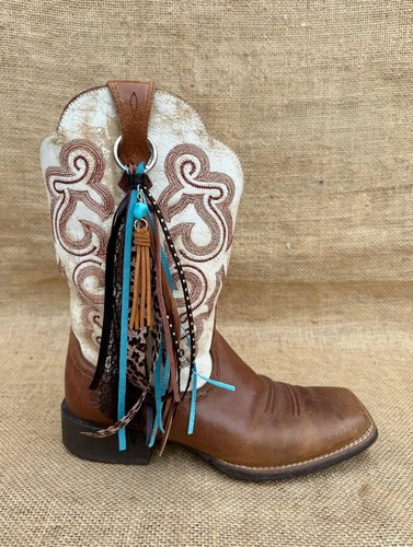 Boot tassels teal - boot,