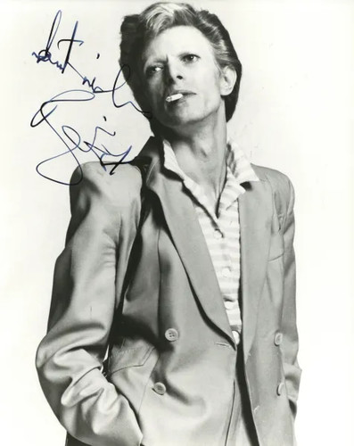 David bowie signed photograph - bowie,