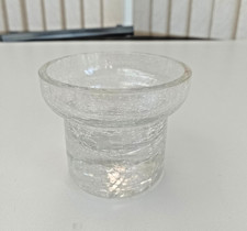 Crackle Glass Candle Holder