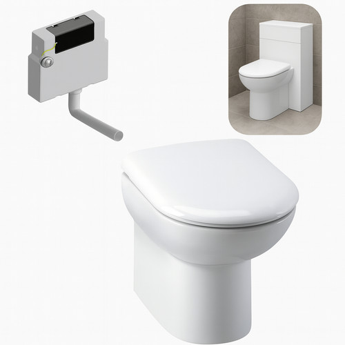 Back wall shape - back, toilet
