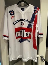 PSG 1992-93 Home Shirt - Large - Score Draw Retro - 11 David Ginola