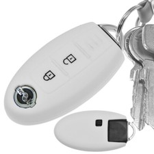 Car Key Cover Case White For Nissan JUKE Micra Note Qashqai Pulsar X-Trail Leaf