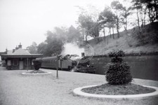 PHOTO BR British Railways Station Scene - STRATHAVEN