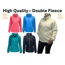 Ladies Womens Fleece Jacket Coat Full Zip Soft Warm High Quality Pockets NEW
