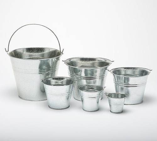 Metal buckets pots - buckets, mini