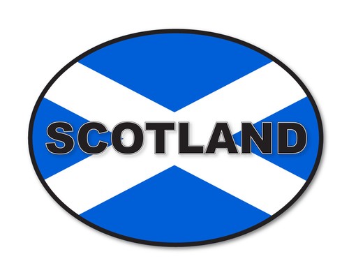 Scottish oval flag - car,, van