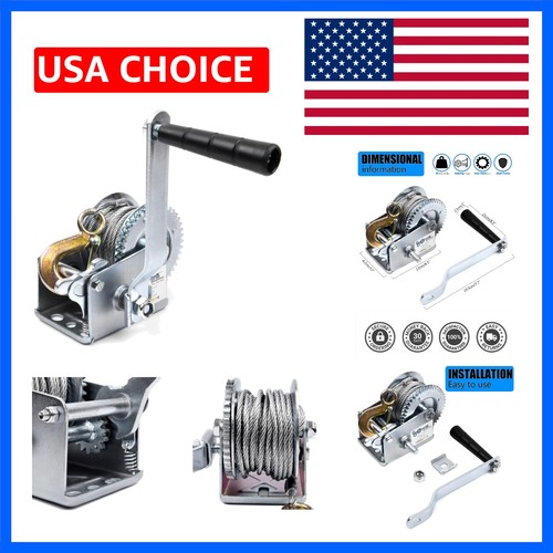 600lbs hand winch - 600lbs, steel