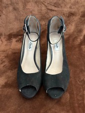 CLARKS KENDRA ELLA BLACK SUEDE