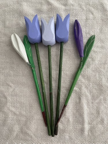 Set vintage wooden dutch - of,